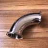 3A / SMS / DIN Stainless Steel Sanitary Tri Clamp Elbow / Tee Fittings