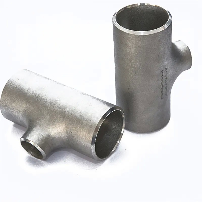 Seamless Stainless Steel Butt Weld Fittings Pipe Tube Fittings Three Way Tee Reducing Tee