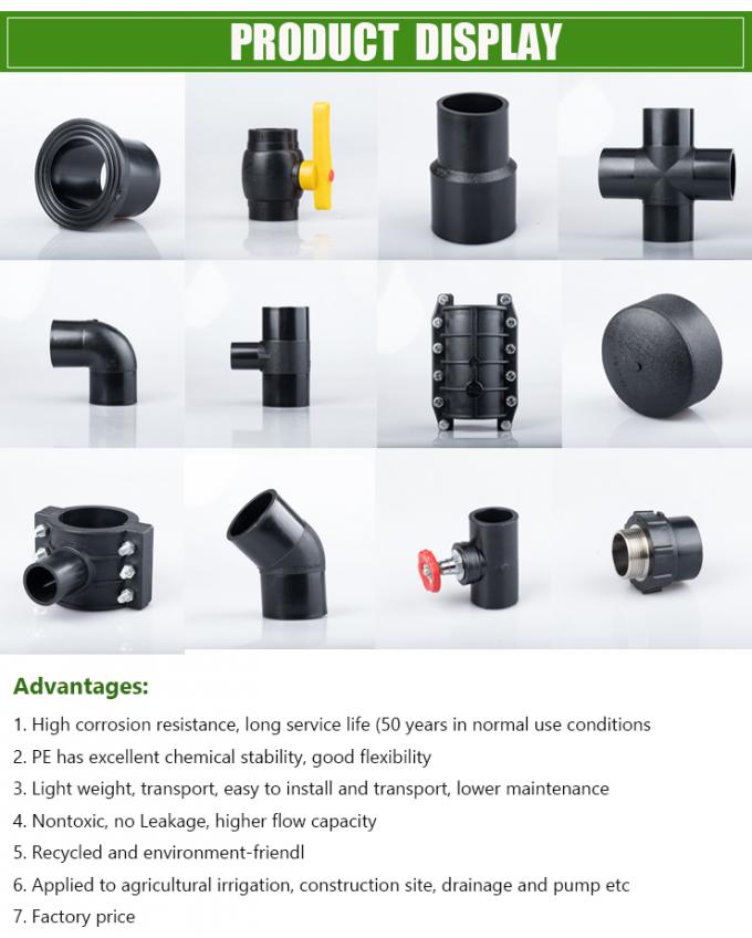 HDPE έκπτωσης συγκόλληση άκρης που εγκαθιστά τον τρόπο τέσσερα που μειώνει την τοποθέτηση σωληνώσεων σταυρών/γραμμάτων Τ