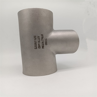 Pipe Fitting Equal Tee Silver ASME B16.9 Stainless Steel 316/316L