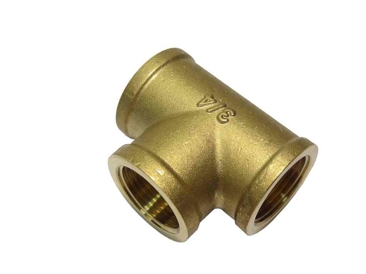 Three-Way Elbow Brass Tee Point 4 Point Internal and External Thread Pipe Fittings