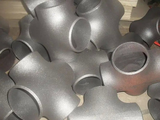 China Factory Free Sample 4-Way Tee Pipe Fitting Carbon Stainless Steel With Smooth Surface OEM Customizable