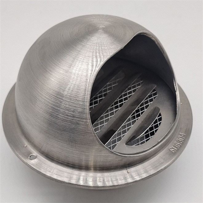10 inch Thick Stainless Steel Ducting Stainless Steel Round Kitchen Wall Cap Air Vent Cover