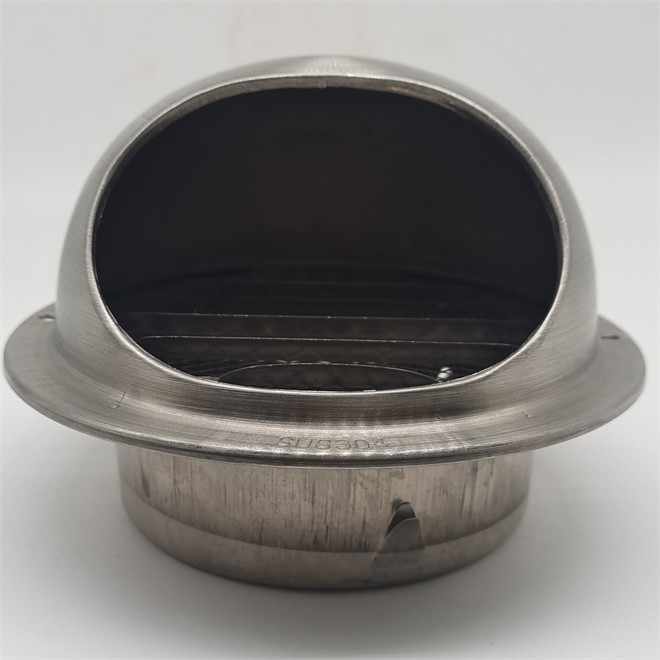 4 Inch Air Vent Cap Cover Stainless Steel Round Kitchen Wall Exhaust Waterproof Ventilation Mushroom Pipe