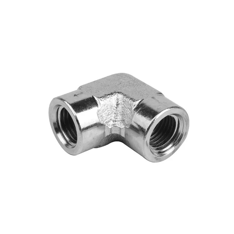 90 Degree Elbow Stainless Steel Pipe Fittings Double Internal Thread Tube Connector