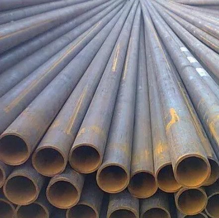 Round Carbon Steel Conduits / Carbon Steel Tubing With Black Painting SCH 10 - SCH XXS Wall BE End