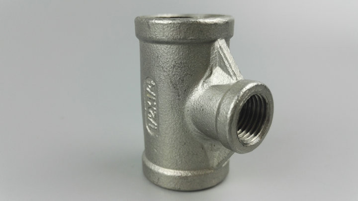 Threaded Fittings Reducing Unequal Tee 8'' SCH30 Stainless steel Pipe Fittings Forged FIttings