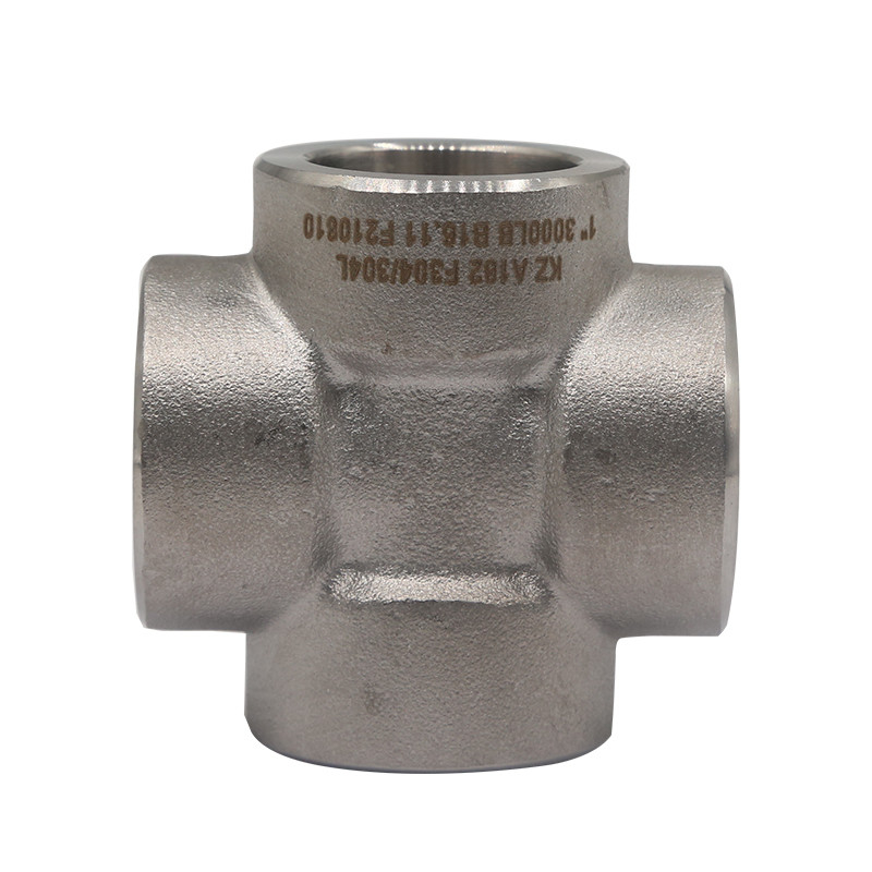 Stainless Steel Pipe Fittings A 403 Grade WP 304/316 Socket Weld Cross Forged Fittings