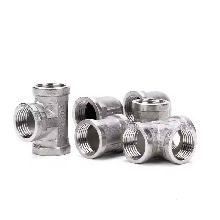 Factory Wholesale Price Hardware Pipe Fittings Reducing Pipe Fitting Mech Copper Brass Tee Threaded
