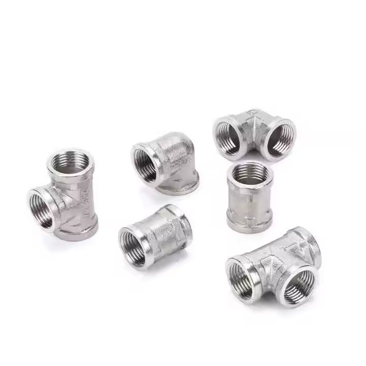 Factory Wholesale Price Hardware Pipe Fittings Reducing Pipe Fitting Mech Copper Brass Tee Threaded