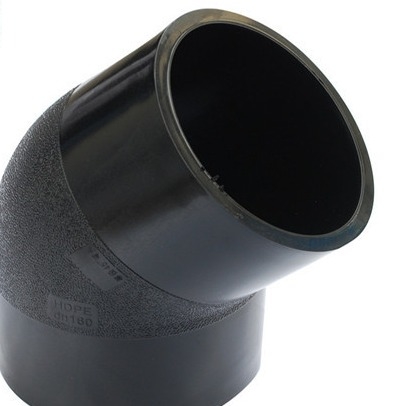Jiangte 100% New Material Butt Welding Hdpe Pipe Fittings Bend 45 Degree Elbow