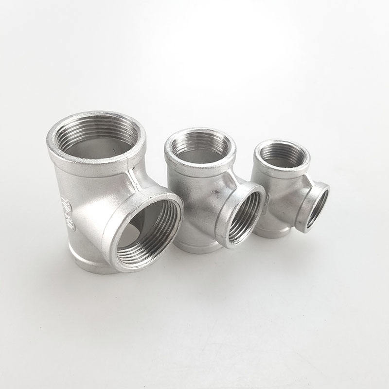 Corrosion Resistance Stainless Steel Tee Pipe Connector With Tensile Strength