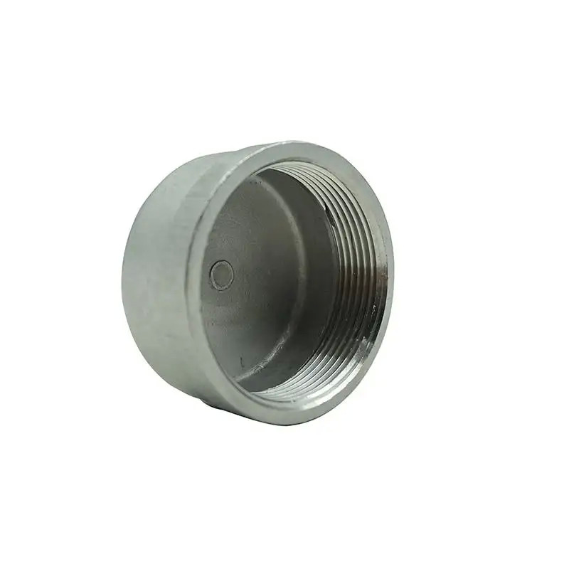 female BSP malleable cast iron stainless steel pipe fitting ss 304 316L round pipe cap bsp npt bspt