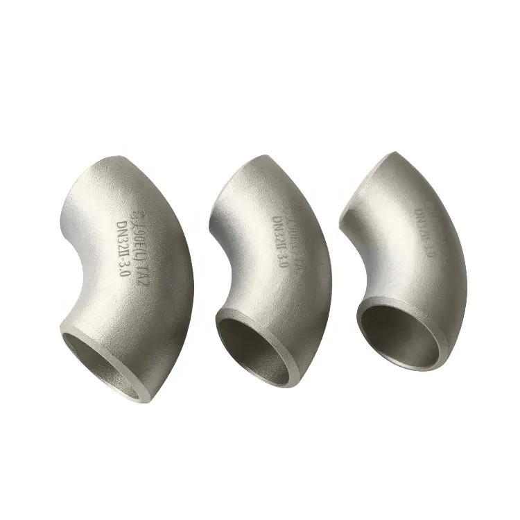 Factory supply high quality Gr1 Gr2 Titanium elbow pipe connection machined parts Ti products