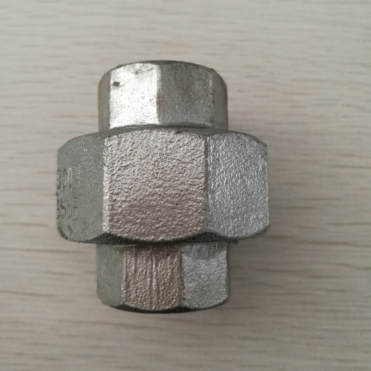 Forged Fittings Threaded Octagonal Union Cabon Steel Galvanized 4