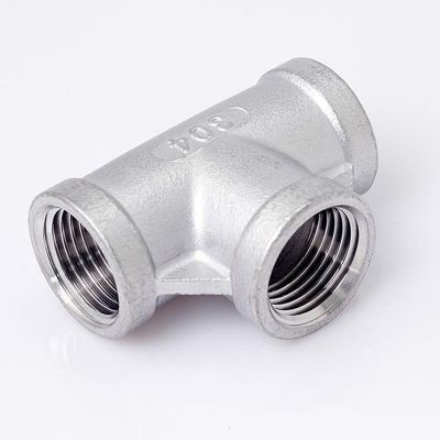 Threaded Female Tee Stainless Steel Forged 3000 6000 2000 Class Industrial Pipe Fittings