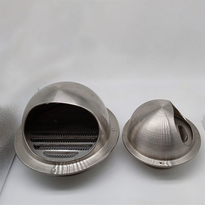 Air Vent 3 Inch 304 Stainless Steel Round Exhaust Grille Louvered Silver