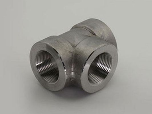 Stainless steel A403 Grade WP321H Straight Tee Equal Tee Threaded Tee Pipe Fittings