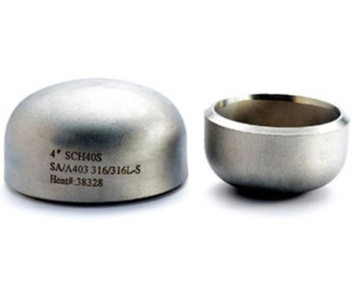 Custom Stainless Steel Pipe Cap for Welded Connection ASME Standard Customized