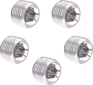 Hot Selling Stainless Steel Plug 1/8" 1/4" 1/2" 1" 2' 3" 4" Male BSP NPT Stainless Steel Round Hex Head Plug