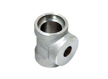 China Hot Socket Welding Tee 316 Stainless Steel Forged Tee ASTM A336 F22 Barred Tee 3" X 3" Sch 40