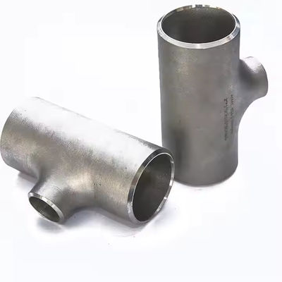 304 Stainless Steel Reducing Tee Seamless Construction Polished Finish