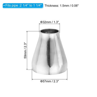 ASTM B16.9 SS 304 316 Butt Weld Fitting Stainless Steel Pipe Fitting Reducer MT23
