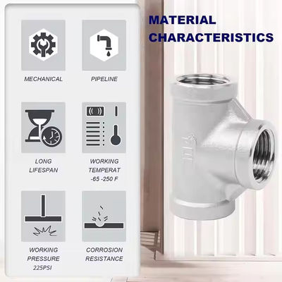 Stainless Steel Tee Super Biphase Materials for High-Performance Pipe Fittings