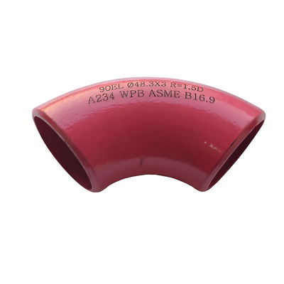 Butt Welded Stainless Steel Elbow 90 Degree Short Radius Elbow SS Tube Fitting Rolled Sand Surface China Factory