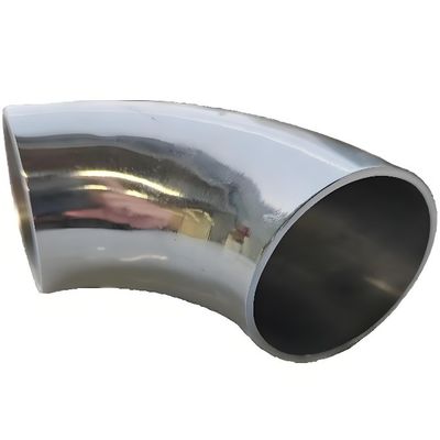Stainless Steel Sanitary Welded Elbow Mirror Elbow Inside And Outside The Full Throw Welded Double Mirror 90 Degree Elbow