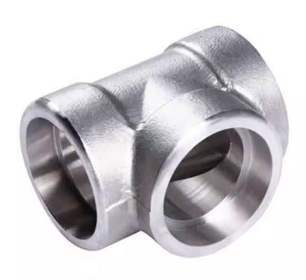 ASME B16.11 2000# 3000# 6000# 9000# Stainless Steel High Pressure Pipe Fittings Socket Weld Threaded Tee