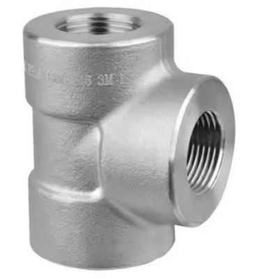 ASME B16.11 2000# 3000# 6000# 9000# Stainless Steel High Pressure Pipe Fittings Socket Weld Threaded Tee