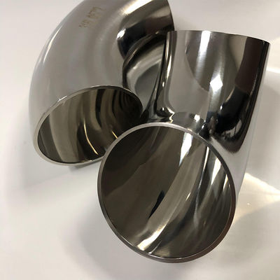 Prime Quality 3A DIN BIS ISO Butt Welded Pipe Fitting 45/90 Degree SCH 10 304 316 Stainless Steel Elbow for Water Supply System