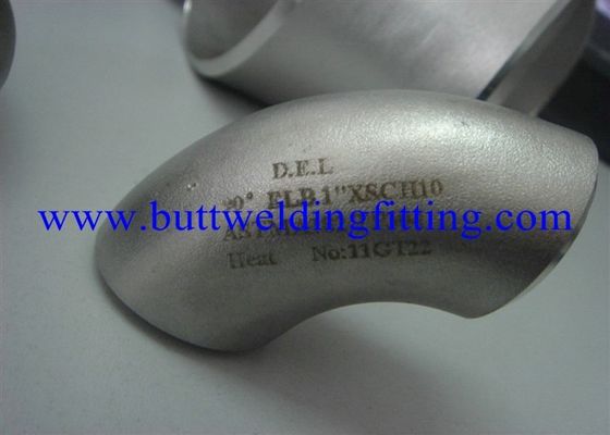 45 Degree 90 Degree Stainless Steel Elbow 1” 12” SCH10S To SCH40S SCH80S